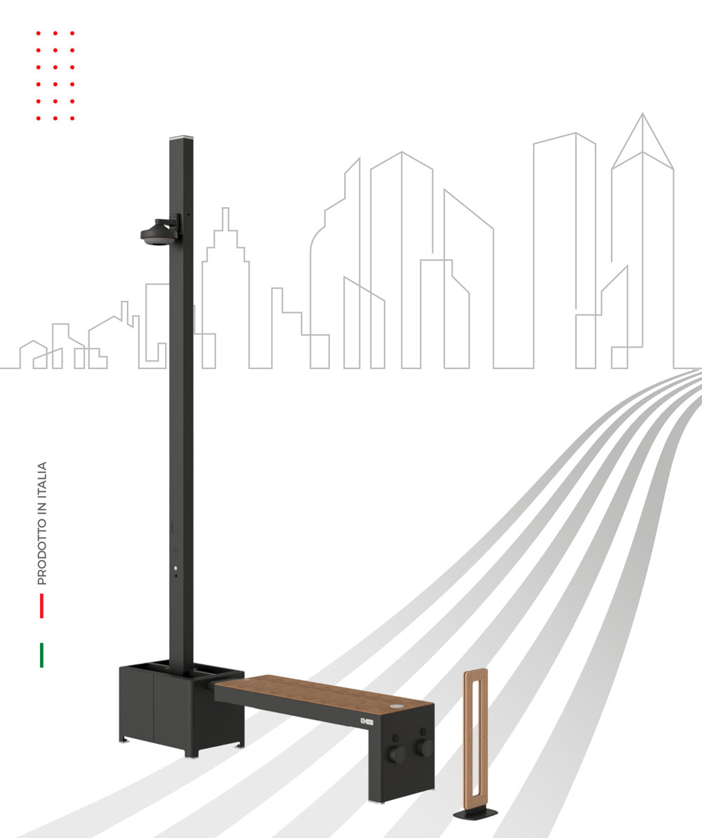 Arredo urbano Isola Pigna Smart 1.3