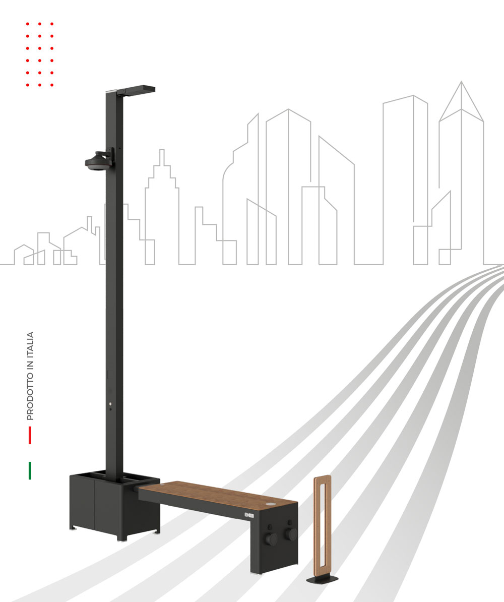 Arredo urbano Isola Pigna Smart 9